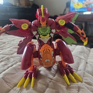 BAKUGAN Dragonoid Maximus 8 inch Lights and Sounds Transforming Figure and mini